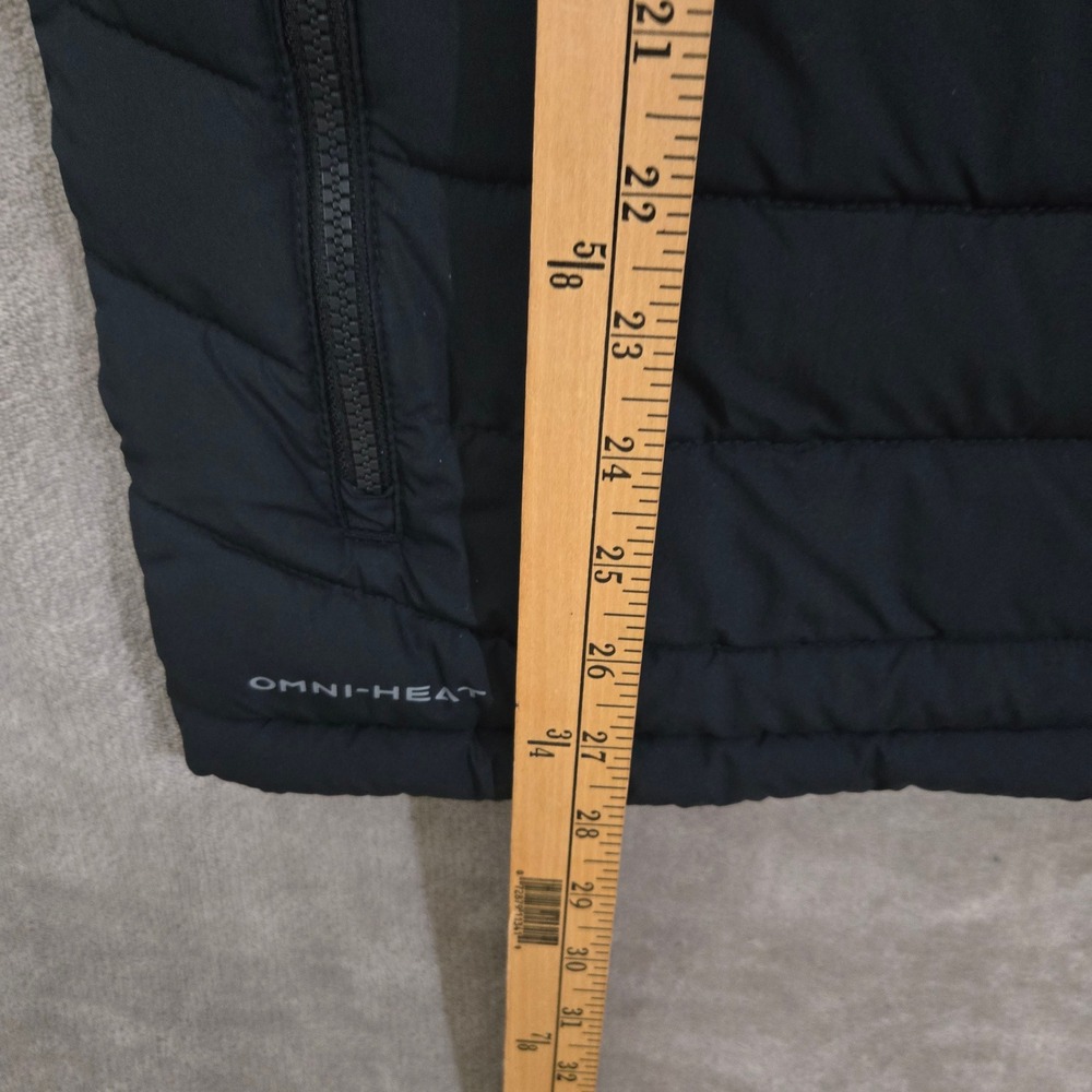 Columbia Puffer Vest Men Large Black Omni-Heat Sacramento Fan Gear Outdoors - Picture 10 of 11